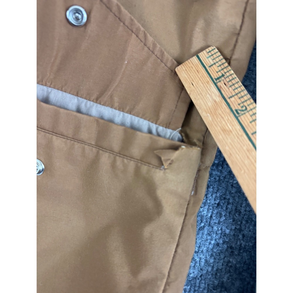 Jansport Gore Tex Hooded Jacket Tan Brown Mens Size Small Made in USA - Picture 8 of 16